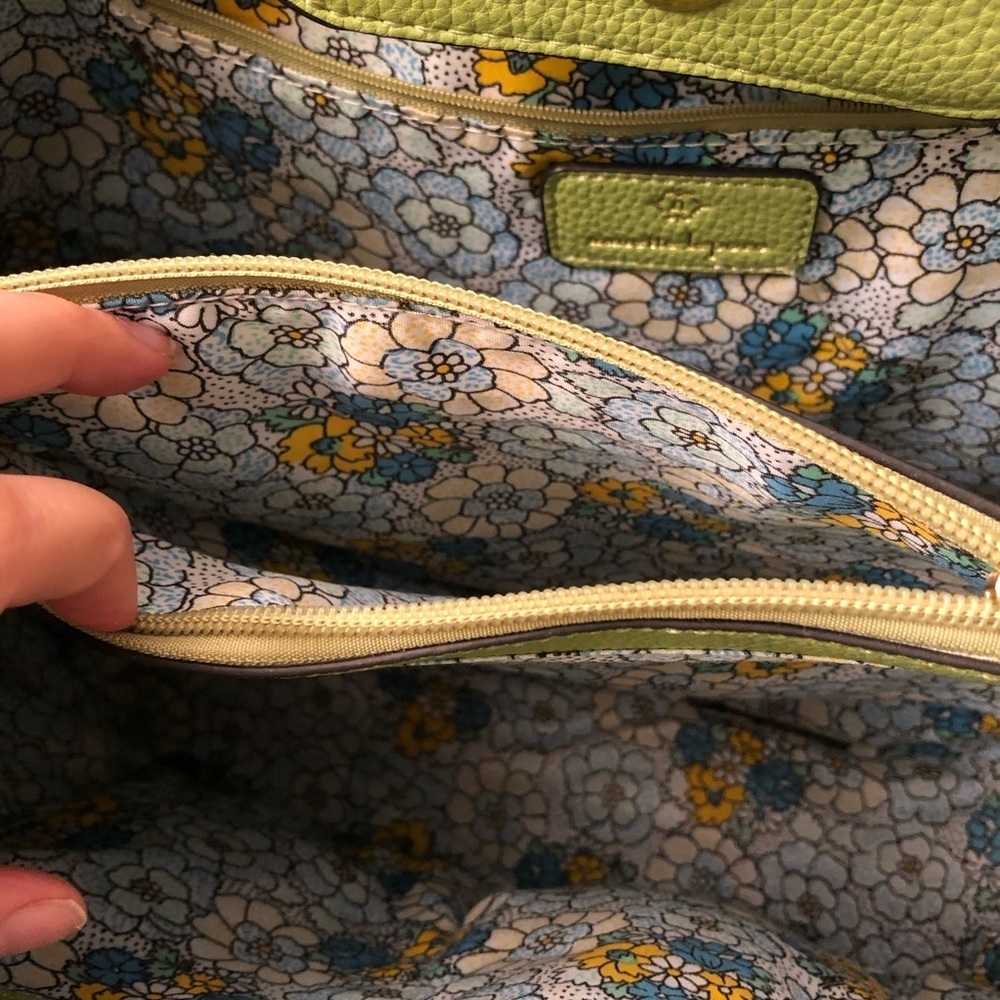 Nenette Lepore Vegan leather Green Tote Purse - Picture 8 of 12
